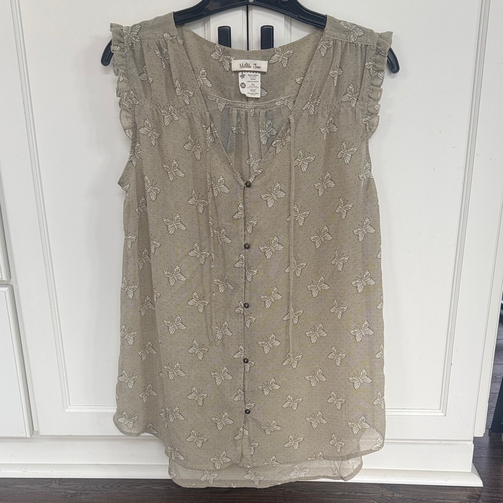 Matilda Jane gorgeous butterfly motif tank Medium